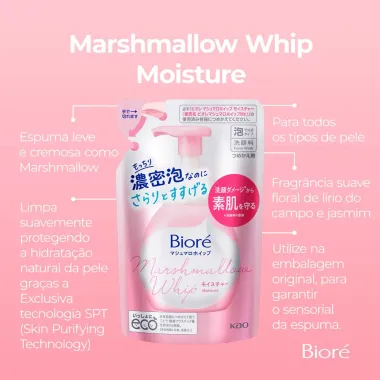 Sabonete L&iacute;quido Facial Bior&eacute; Marshmallow Whip Moisture Refil 130ml
