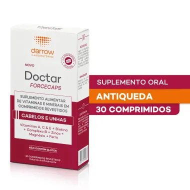 Doctar Forcecaps Darrow para Cabelos e Unhas com 30 Comprimidos Revestidos