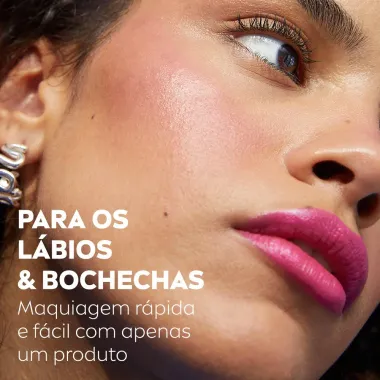Hidratante Labial Nivea Hidra Color 2 em 1 Rosa Pink 4,8g