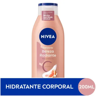 Hidratante Corporal Nivea Beleza Radiante Pele Uniforme 200ml