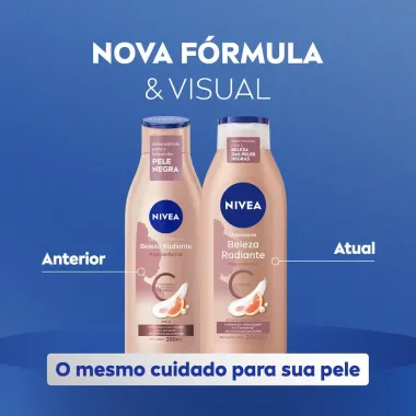 Hidratante Corporal Nivea Beleza Radiante Pele Uniforme 200ml