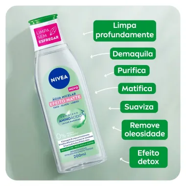 Água Micelar NIVEA Solução de Limpeza 7 em 1