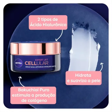 Creme Facial Nivea Antissinais Cellular Lift Noite 50ml