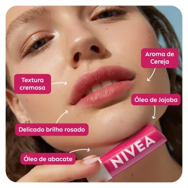 PROT LAB NIVEA CEREJA SHINE 4,8G