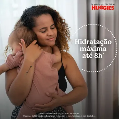 Len&ccedil;os Huggies Hidrata&ccedil;&atilde;o e Nutri&ccedil;&atilde;o Contra Assaduras 4x48 Unidades