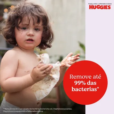 Lenços Umedecidos Huggies Rosto e Corpo Limpeza 4 x 48 Unidades