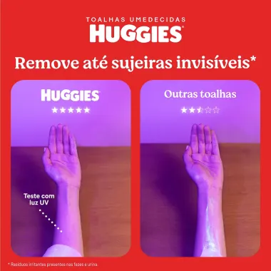 Lenços Umedecidos Huggies Rosto e Corpo Limpeza 4 x 48 Unidades