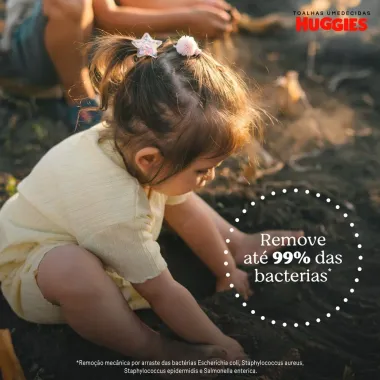 Len&ccedil;os Umedecidos Huggies Rosto e Corpo Limpeza 4 x 48 Unidades