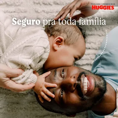 Len&ccedil;os Umedecidos Huggies Rosto e Corpo Limpeza 4 x 48 Unidades