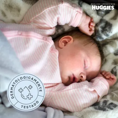 Len&ccedil;os Umedecidos Huggies Rec&eacute;m-Nascido Sem Fragr&acirc;ncia 4x48U