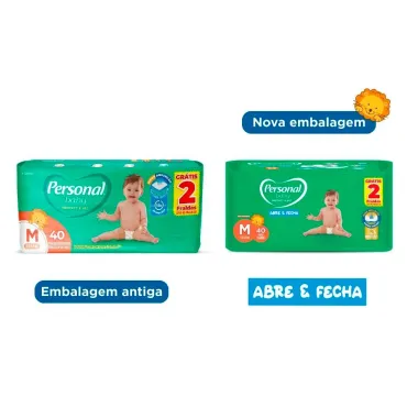 Fralda Personal Baby Protect & Sec Tamanho M Leve 40 Pague 38 Fraldas Descart&aacute;veis