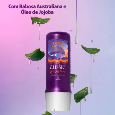 Kit Shampoo Aussie Bye Bye Frizz Maciez e Brilho 180ml e 3 Minutos Milagrosos 236ml