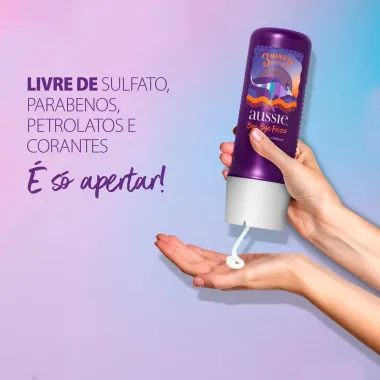 Kit Shampoo Aussie Bye Bye Frizz Maciez e Brilho 180ml e 3 Minutos Milagrosos 236ml
