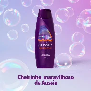 Kit Shampoo Aussie Bye Bye Frizz Maciez e Brilho 180ml e 3 Minutos Milagrosos 236ml
