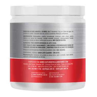 Creatina Gourmet Health Labs Sabor Morango 300g