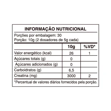 Creatina Gourmet Health Labs Sabor Morango 300g