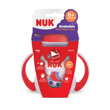 Copo Nuk Evolution Mini Magic Cup 360º com Alça 6+ Meses Girls Sortido 160ml