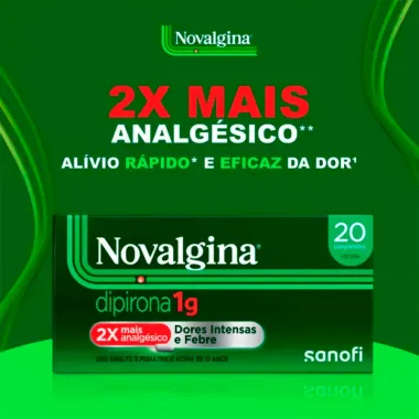 Novalgina 1G 20 Comprimidos Dipirona