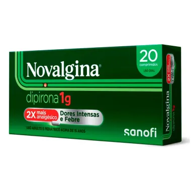 Novalgina 1G 20 Comprimidos Dipirona