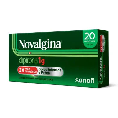 Novalgina 1G 20 Comprimidos Dipirona