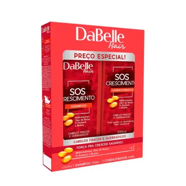 Shampoo 250ml + Condicionador 200ml DaBelle SOS Crescimento