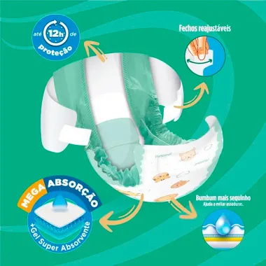 Fralda Personal Baby Protect & Sec Tamanho G Leve 60 Pague 57 Fraldas Descartáveis