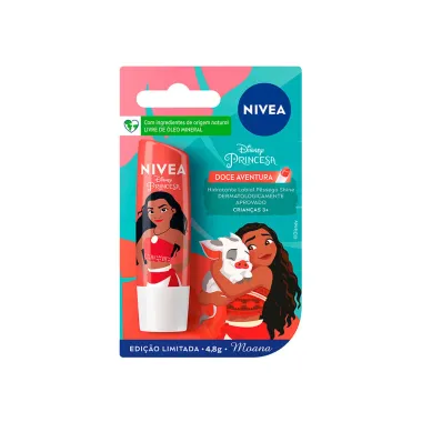 Hidratante Labial Nivea Disney Moana Pêssego Shine 4,8g