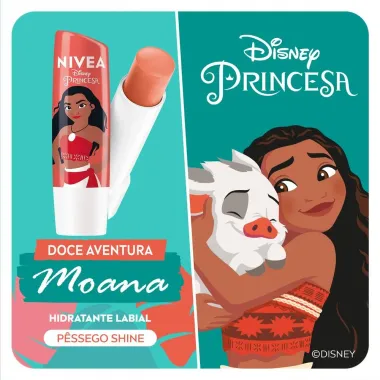 Hidratante Labial Nivea Disney Moana Pêssego Shine 4,8g Banner 2