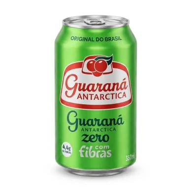 Refrigerante Guaran&aacute; Antarctica Zero com Fibras Lata 350ml