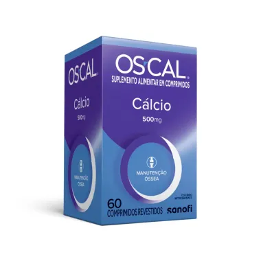 OS-CAL C&aacute;lcio 500mg com 60 Comprimidos Revestidos