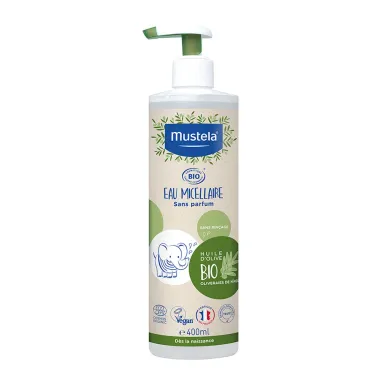 Água Micelar Mustela BIO Orgânico Sem Perfume 400ml