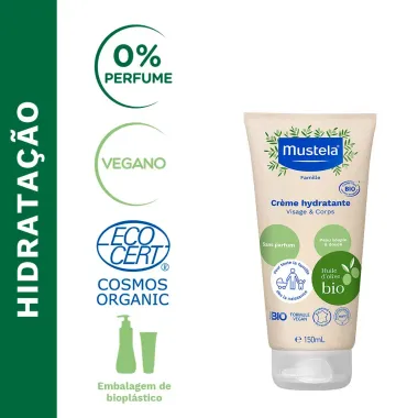 Creme Hidratante Mustela BIO Sem Perfume 150ml