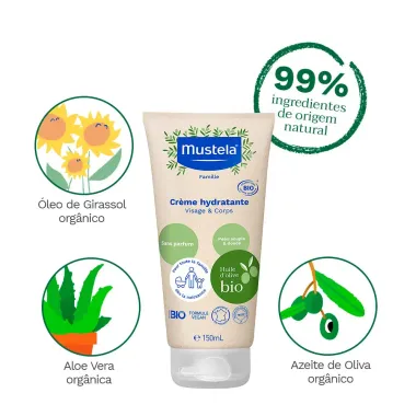 Creme Hidratante Mustela BIO Sem Perfume 150ml