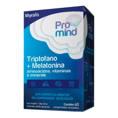 Promind Triptofano e Melatonina com 60 Comprimidos Revestidos