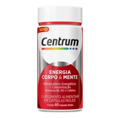 Centrum Energia Corpo e Mente 60 Cápsulas Moles