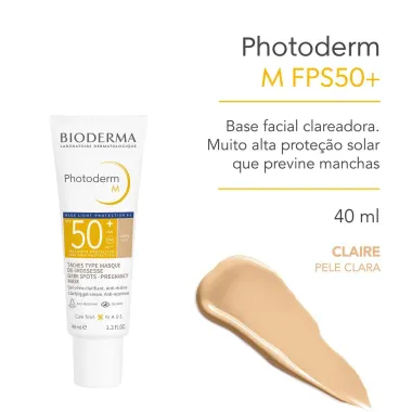Protetor Solar Photoderm M Blue Light FPS 50+ Pele Clara Claire 40ml