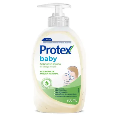 Sabonete L&iacute;quido Protex Baby Glicerina Natural da Cabe&ccedil;a aos P&eacute;s 200ml