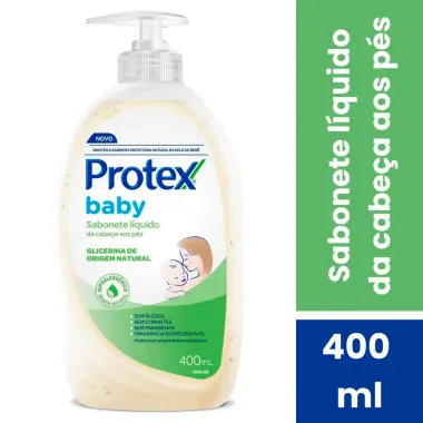 Sabonete L&iacute;quido Protex Baby Glicerina Natural da Cabe&ccedil;a aos P&eacute;s 200ml