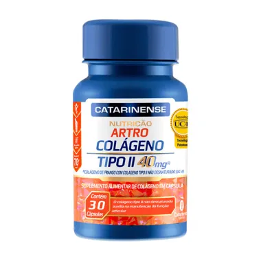 Artro Colágeno Tipo II 40mg Catarinense com 30 Cápsulas