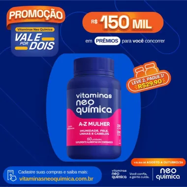 Vitamina Neo Qu&iacute;mica Mulher 60 Comprimidos