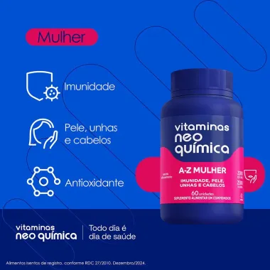 Vitamina Neo Qu&iacute;mica Mulher 60 Comprimidos