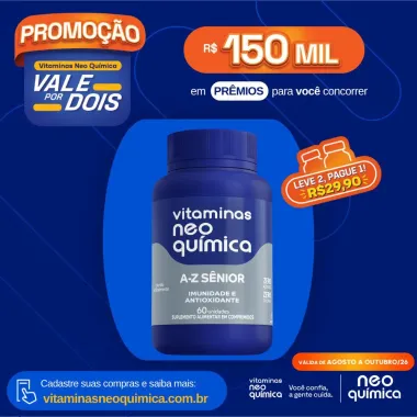 Vitamina Neo Qu&iacute;mica S&ecirc;nior 60 Comprimidos