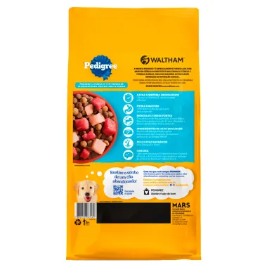Ra&ccedil;&atilde;o para C&atilde;es Pedigree Filhotes Sabor Carne, Frango e Cereais 900g
