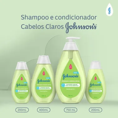 Shampoo Johson&acute;s Baby Camomila Natural para Cabelos Claros 200ml