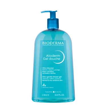 Atoderm Gel Douche Bioderma Gel de Limpeza Pele Seca 1 Litro