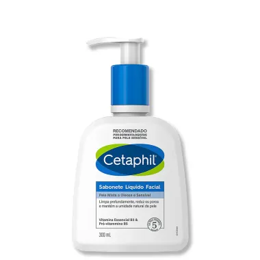 Cetaphil Sabonete Líquido Facial Pele Mista a Oleosa e Sensível 300ml