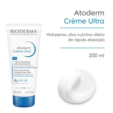 Bioderma Atoderm Creme Ultra Hidrata&ccedil;&atilde;o Corporal para Peles Normais e Secas 200ml