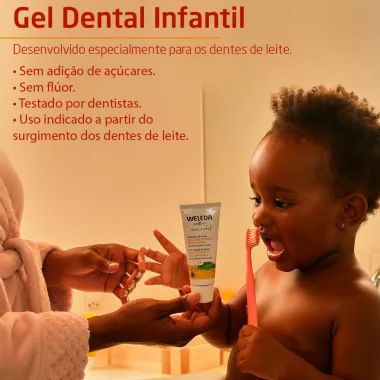 Gel Dental Infantil Weleda Sem Flúor com 50ml