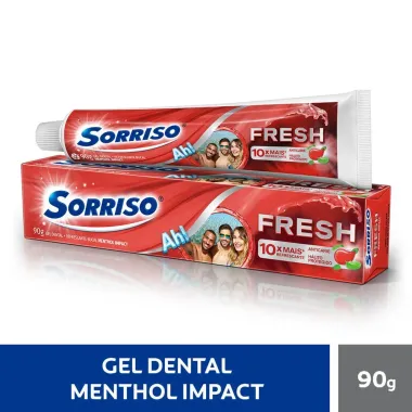 Creme Dental Sorriso Fresh Menthol Impact 90g