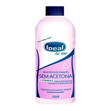 Removedor de Esmalte Ideal sem Acetona com 100ml